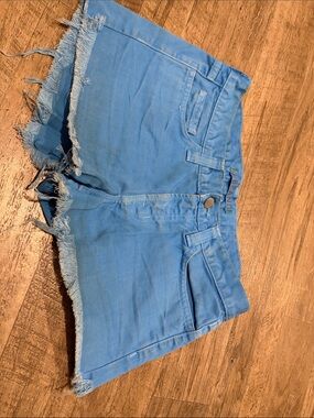 J Brand Cutoff Denim Shorts - Royal Blue
